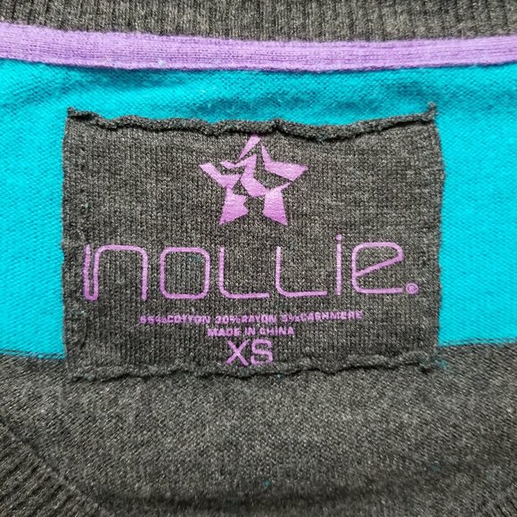 Nollie sweater XS lightweight pullover knit striped v-neck PacSun Twilight - Picture 11 of 12